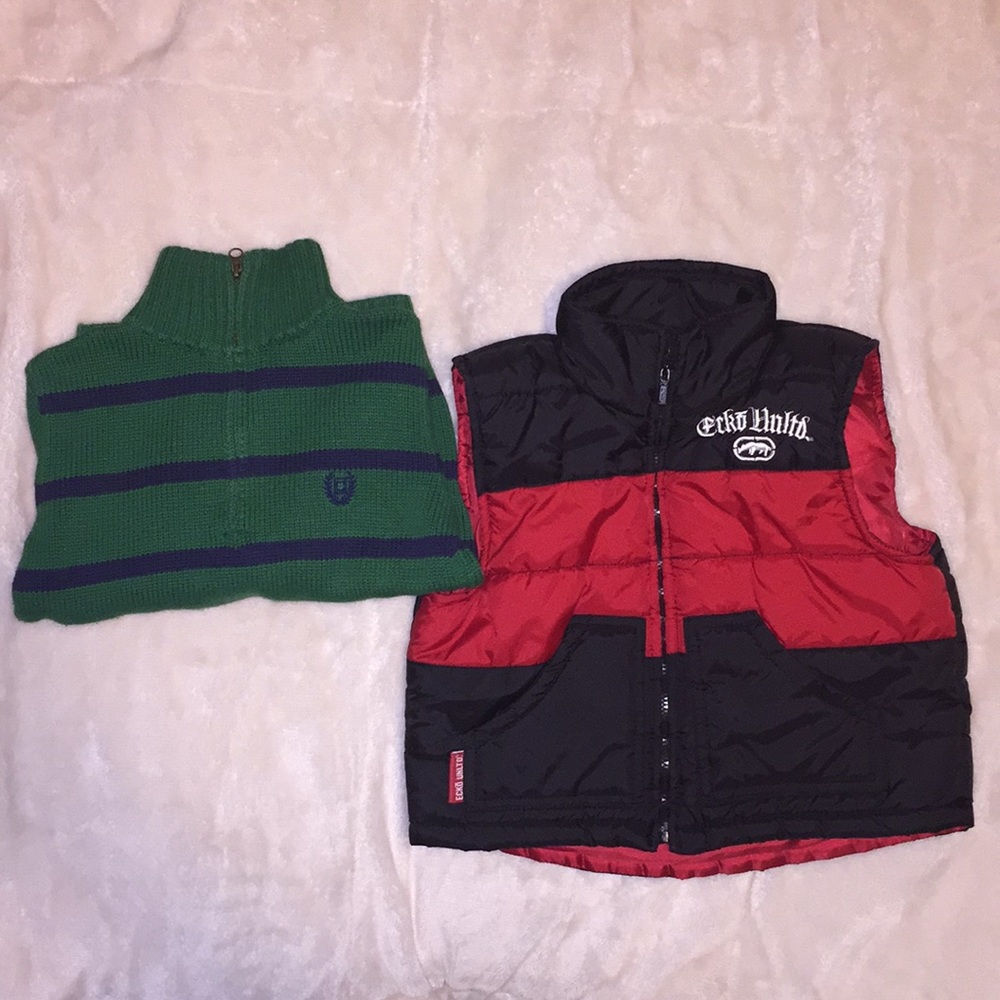 Boys sweater& Ecko unltd vest